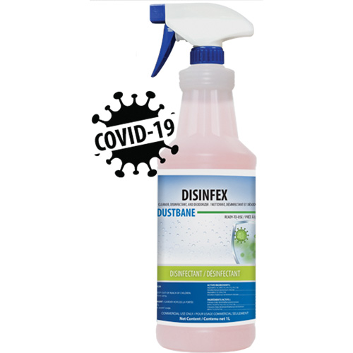 Disinfex Cleaner, Disinfectant & Deodorizer, 1 L, Bottle Les Fournitures Industrielles Méga