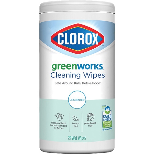 GreenWorks Cleaning Wipes, 75 Wipes Les Fournitures Industrielles Méga