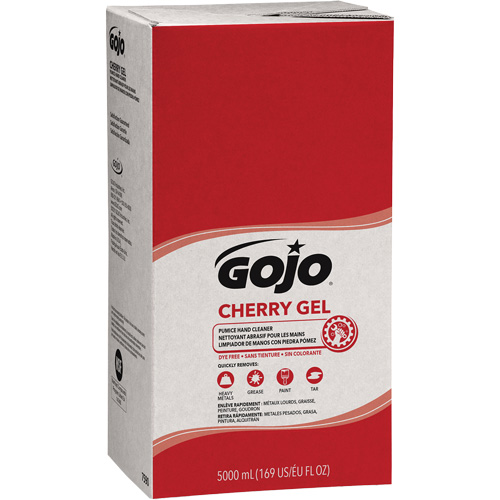 Nettoyant &agrave; mains pour distributeur Pro TDX, Gel/Pierre ponce, 5000 ml, Recharge, Cerise Les Fournitures Industrielles Méga