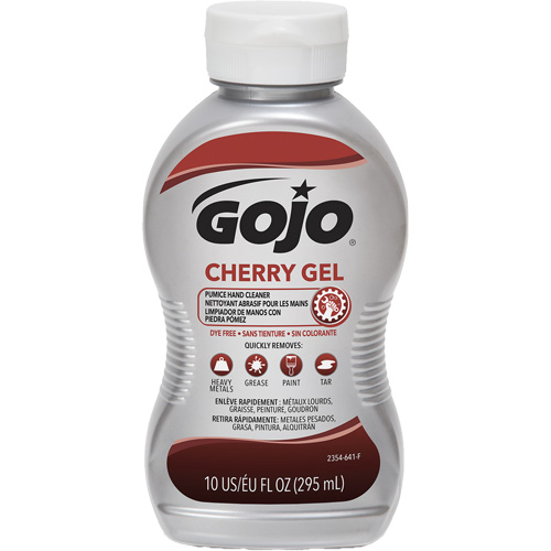 Nettoyant &agrave; mains, Gel/Pierre ponce, 295,74 ml, Bouteille, Cerise Les Fournitures Industrielles Méga