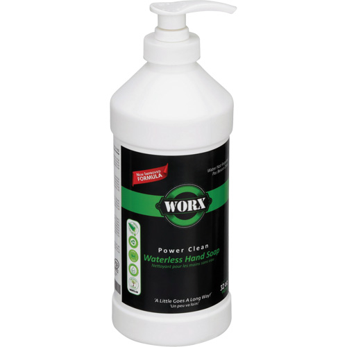 Savon pour les mains sans eau Power Clean, Liquide, 945 ml, Sans parfum Les Fournitures Industrielles Méga