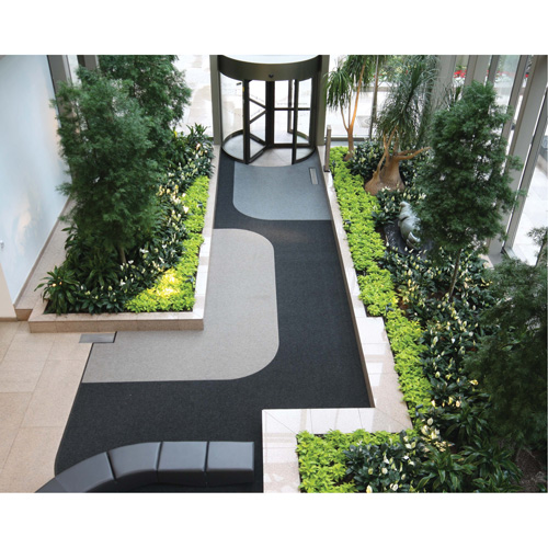 Tapis dentr&eacute;e Supreme Knob, Essuie-pieds/grattoir, 13-5/12' x 75-1/2' x 7/16", Charbon Les Fournitures Industrielles Méga