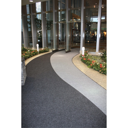 Tapis dentr&eacute;e Supreme Knob, Essuie-pieds/grattoir, 13-5/12' x 75-1/2' x 7/16", Charbon Les Fournitures Industrielles Méga