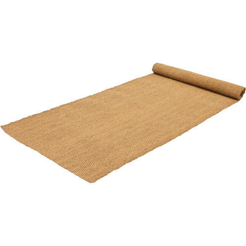 Tapis de coco int&eacute;rieur/ext&eacute;rieur, Fibre naturelle, Essuie-pieds/grattoir Type, Motif Tiss&eacute;, 6' x 150', Naturel Les Fournitures Industrielles Méga