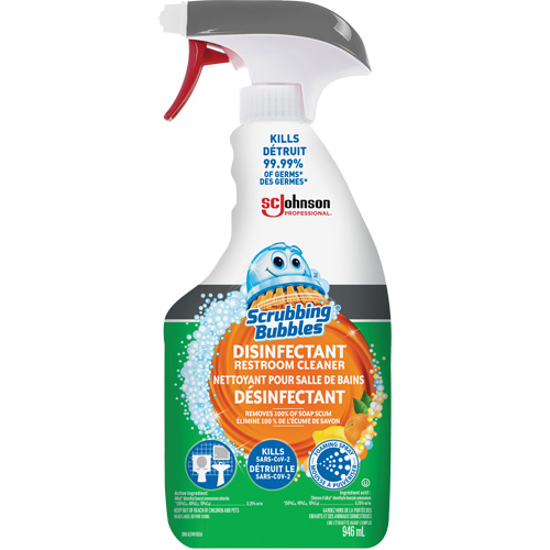 Scrubbing Bubbles&reg; Disinfecting Restroom Cleaner, 32 oz., Trigger Bottle Les Fournitures Industrielles Méga