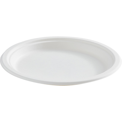 Assiette ronde en fibre compostable Les Fournitures Industrielles Méga