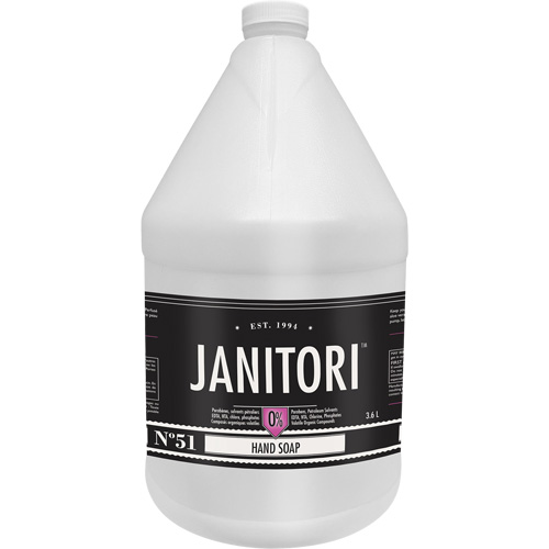 Savon &agrave; main Janitori, Mousse, 4 L, Parfum&eacute; Les Fournitures Industrielles Méga