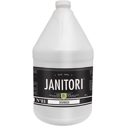 Janitori 81 Dishwash Cleaner, Liquid, 4 L Les Fournitures Industrielles Méga