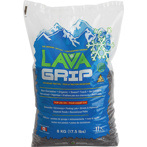 LavaGrip Traction-Aid, Container Size 17.6 lbs. (8 kg), Bag Les Fournitures Industrielles Méga