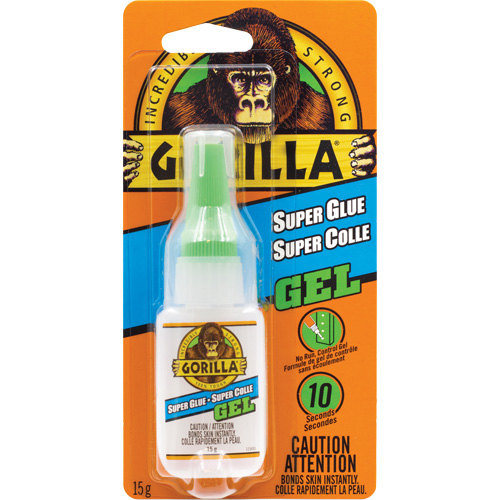 Colle cyanoacrylate en gel, 15 g, Bouteille, Transparent Les Fournitures Industrielles Méga