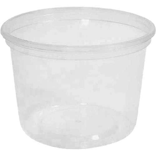 Contenant &agrave; charcuterie transparent sans couvercle MicroGourmet 16 oz, Plastique, Ronde Les Fournitures Industrielles Méga