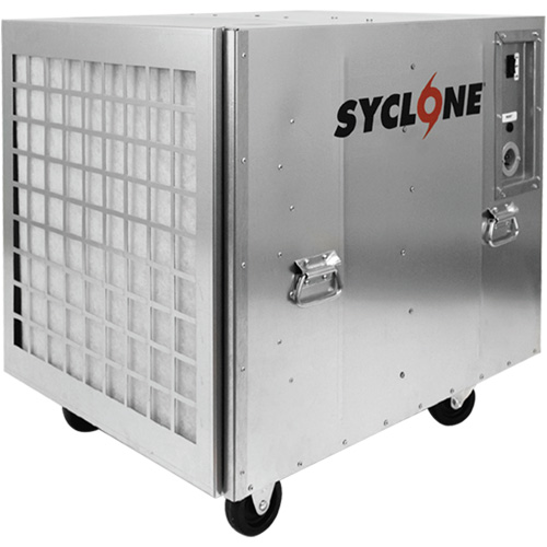 Machine &agrave; air n&eacute;gatif et &eacute;purateur dair Syclone 1950 pi. cu/min, 2 Vitesses Les Fournitures Industrielles Méga