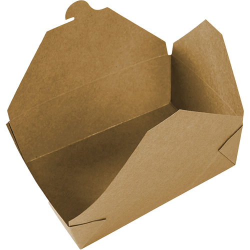 Contenants pour aliments &agrave; emporter Kraft, Ondul&eacute;, Rectangulaire Les Fournitures Industrielles Méga