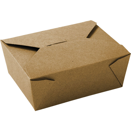 Kraft Take Out Food Containers, Corrugated, Rectangular Les Fournitures Industrielles Méga