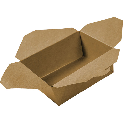 Kraft Take Out Food Containers, Corrugated, Rectangular Les Fournitures Industrielles Méga