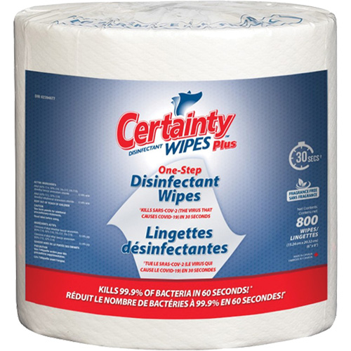 Lingettes d&eacute;sinfectantes, 7-9/10" x 5-9/10", 800 lingettes Les Fournitures Industrielles Méga
