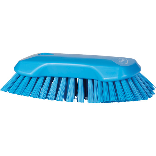 Hand Brush, Extra Stiff Bristles, 9-1/10" Long, Blue Les Fournitures Industrielles Méga