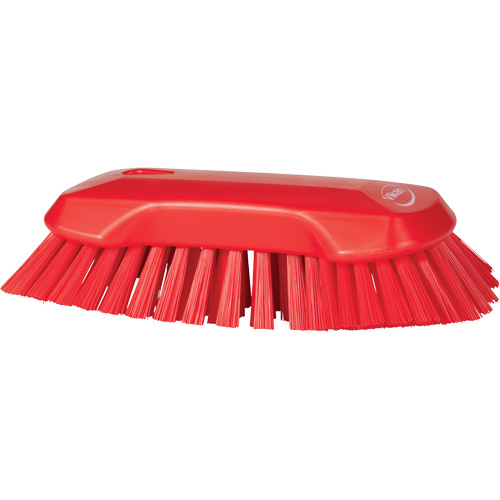 Hand Brush, Extra Stiff Bristles, 9-1/10" Long, Red Les Fournitures Industrielles Méga