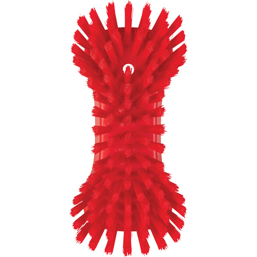 Hand Brush, Extra Stiff Bristles, 9-1/10" Long, Red Les Fournitures Industrielles Méga