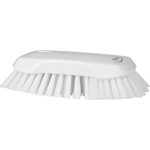 Hand Brush, Extra Stiff Bristles, 9-1/10" Long, White Les Fournitures Industrielles Méga