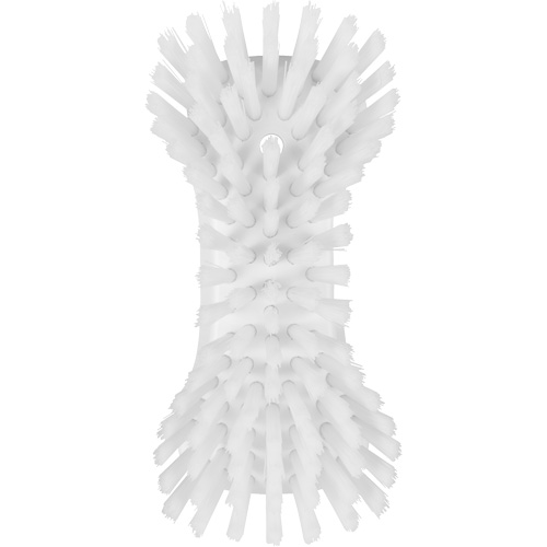 Hand Brush, Extra Stiff Bristles, 9-1/10" Long, White Les Fournitures Industrielles Méga