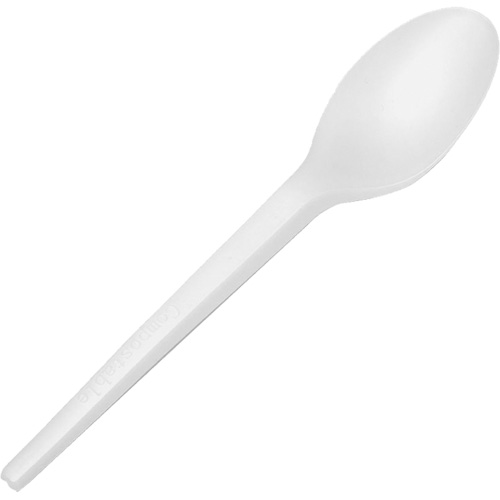 CPLA Compostable Spoons Les Fournitures Industrielles Méga