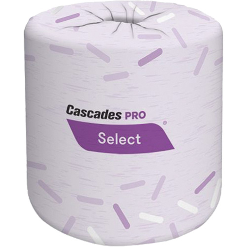 Papier hygi&eacute;nique Pro Select, 2 Pli, 420 Feuilles/Rouleu, Blanc Les Fournitures Industrielles Méga