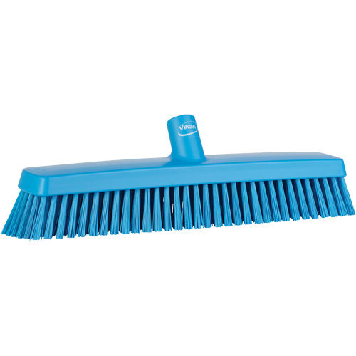 T&ecirc;te de balai-brosse, Crins Fin/Ferme, 16-1/2", Polyester/Polypropyl&egrave;ne, Bleu Les Fournitures Industrielles Méga