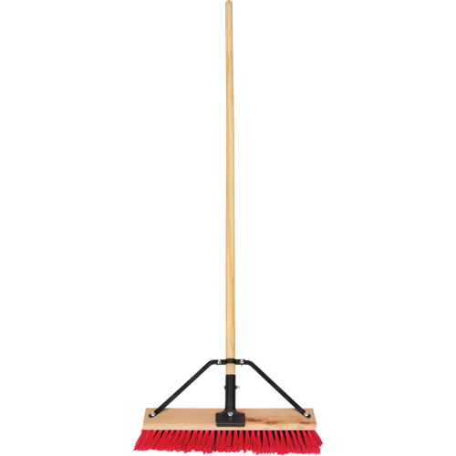 Balai-brosse &agrave; manche renforc&eacute;, 18", Moyen, Soies PVC Les Fournitures Industrielles Méga