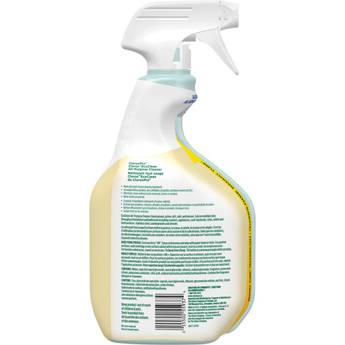 CloroxPro Clorox EcoClean All-Purpose Cleaner, 946 ml, Trigger Bottle Les Fournitures Industrielles Méga