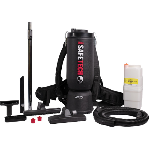 Aspirateur dorsal HEPA SafeTech Omega Les Fournitures Industrielles Méga
