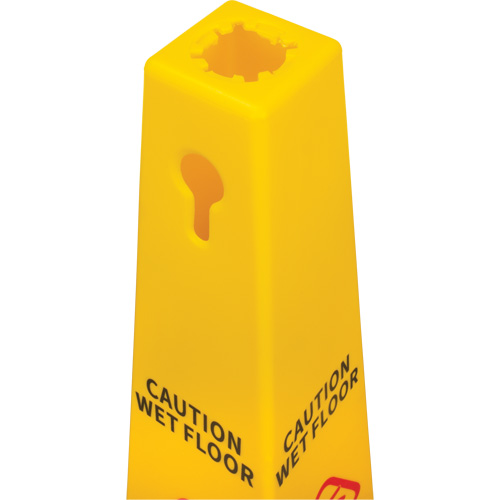 Wet Floor Safety Cone, Bilingual with Pictogram Les Fournitures Industrielles Méga