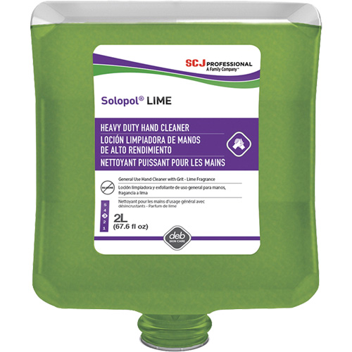 Solopol&reg; Medium Heavy-Duty Hand Cleaner, Pumice, 2 L, Plastic Cartridge, Lime Les Fournitures Industrielles Méga
