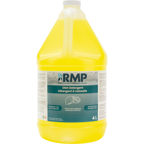Savon au citron pour vaisselle Impact, Liquide, 4 L, Citron Les Fournitures Industrielles Méga