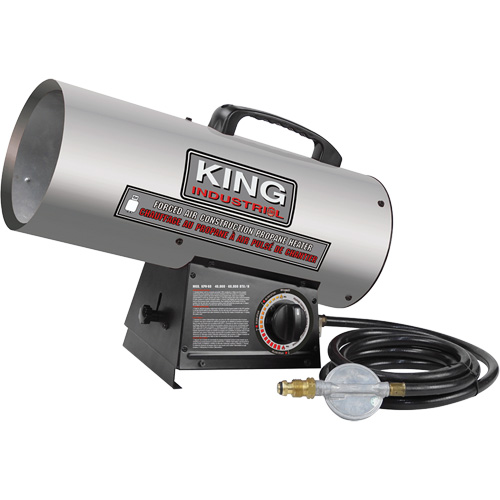 Forced Air Construction Heater, Contractor, Propane, 60000 BTU/H Les Fournitures Industrielles Méga