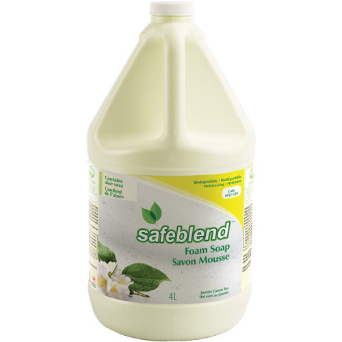 Savon au th&eacute; vert et jasmin, Mousse, 4 L, Parfum&eacute; Les Fournitures Industrielles Méga