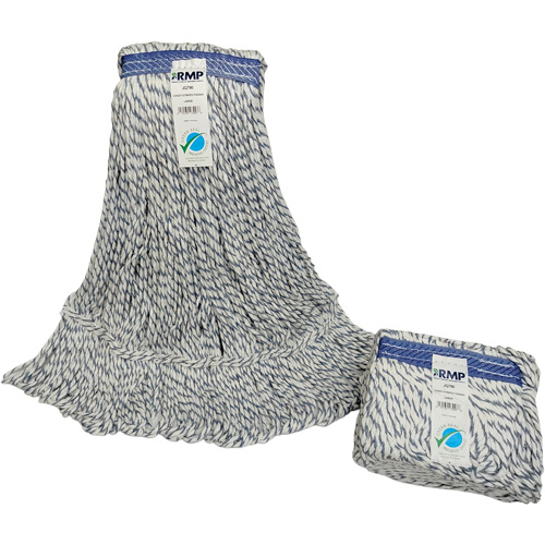 Candy-Striped Mop Head, Floor Finishing, Synthetic, Loop Style Les Fournitures Industrielles Méga