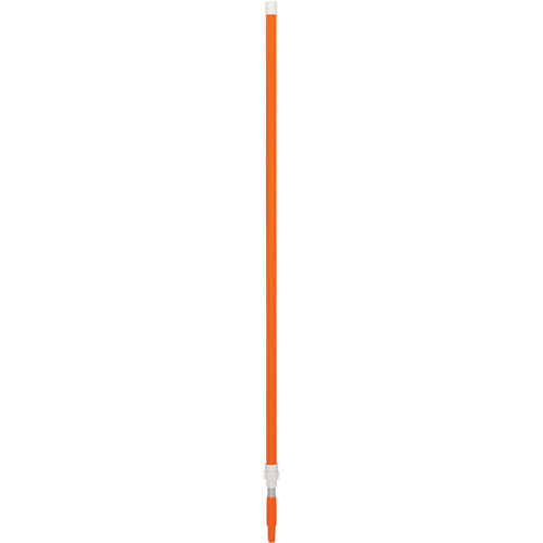 Manche, Balai/Brosse/Vadrouille &agrave; &eacute;pousseter/Support &agrave; tampon/Grattoir/Raclette/Vadrouille humide, Orange, T&eacute;lescopique, 62" - 109-2/5" lo Les Fournitures Industrielles Méga