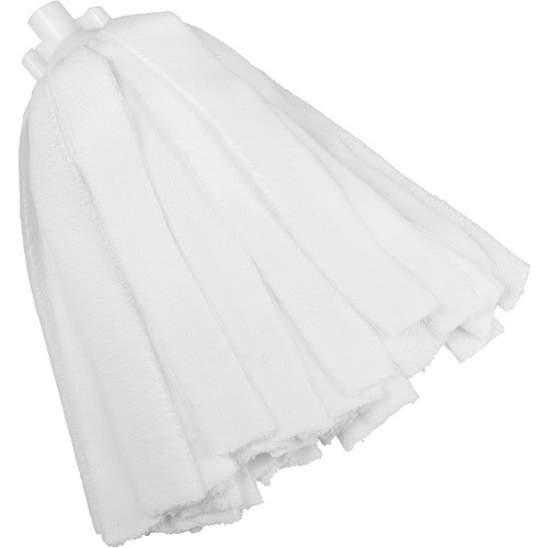 Socket Mop, White, Microfibre, Cut Style Les Fournitures Industrielles Méga