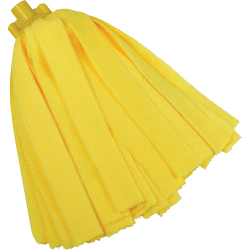 Socket Mop, Yellow, Microfibre, Cut Style Les Fournitures Industrielles Méga