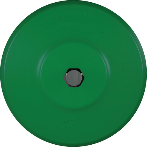 Brosse ronde HyDrive pour perceuse, Soies Tr&egrave;s ferme, Longueur de 3-1/10", Vert Les Fournitures Industrielles Méga