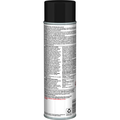Nettoyant pour pi&egrave;ces de freins Pro Line avec tr&egrave;s faible teneur en COV, Canette a&eacute;rosol Les Fournitures Industrielles Méga