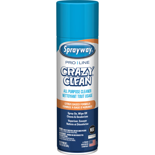 Pro Line Crazy Clean&reg; All Purpose Cleaner, 19 oz., Aerosol Can Les Fournitures Industrielles Méga