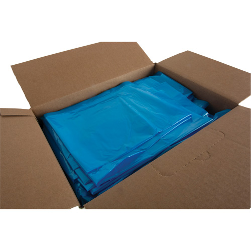Sacs &agrave; d&eacute;chets de calibre industriel, Fort, 35" la x 50" lo, 0,9 mils, Bleu, Capacit&eacute; 194 L (44 gal.) Les Fournitures Industrielles Méga