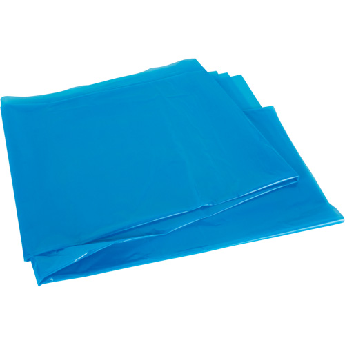 Sacs &agrave; d&eacute;chets de calibre industriel, Fort, 35" la x 50" lo, 0,9 mils, Bleu, Capacit&eacute; 194 L (44 gal.) Les Fournitures Industrielles Méga