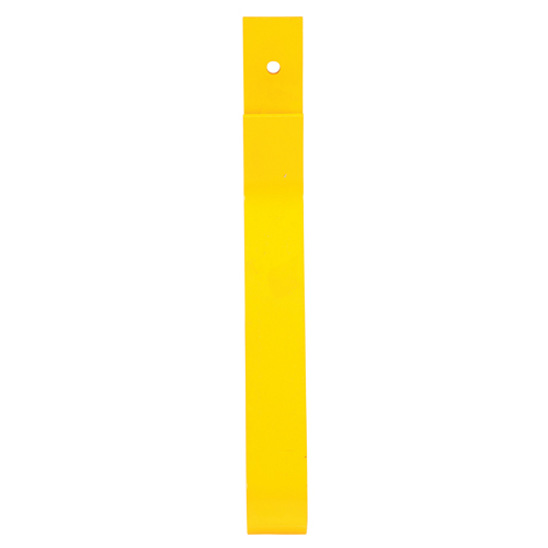 Rail Post, Steel, 10-3/4" L x 24" H, Yellow Les Fournitures Industrielles Méga