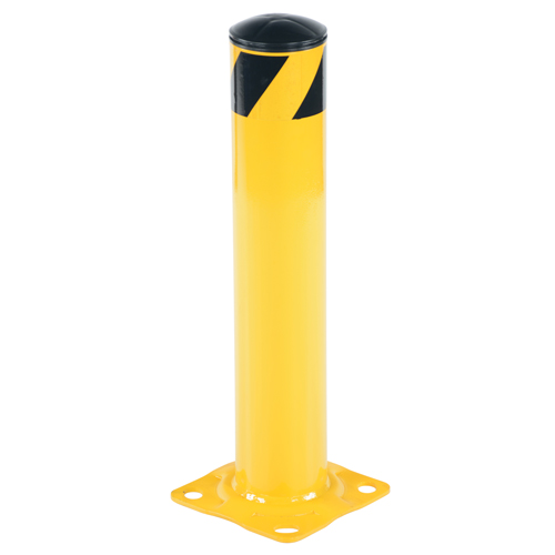 Butoir de s&eacute;curit&eacute;, Acier, 24" h x 4,5" la, Jaune Les Fournitures Industrielles Méga