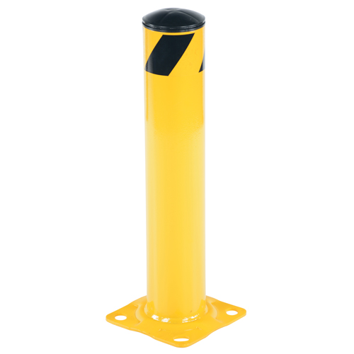 Butoir de s&eacute;curit&eacute;, Acier, 24" h x 4,5" la, Jaune Les Fournitures Industrielles Méga