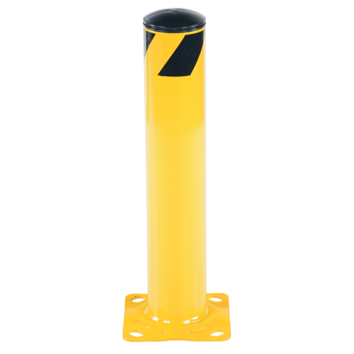 Butoir de s&eacute;curit&eacute;, Acier, 24" h x 4,5" la, Jaune Les Fournitures Industrielles Méga