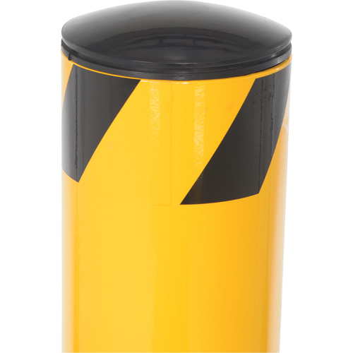 Bollard, Steel, 42" H x 5-1/2" W, Yellow Les Fournitures Industrielles Méga